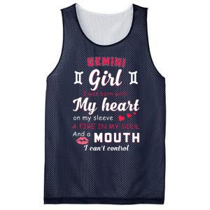 Gemini Girl Funny Quote With Zodiac Sign Birthday Gift Mesh Reversible Basketball Jersey Tank