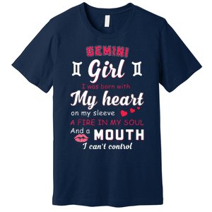 Gemini Girl Funny Quote With Zodiac Sign Birthday Gift Premium T-Shirt