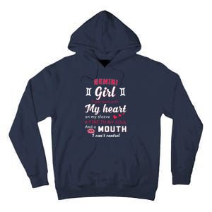 Gemini Girl Funny Quote With Zodiac Sign Birthday Gift Tall Hoodie