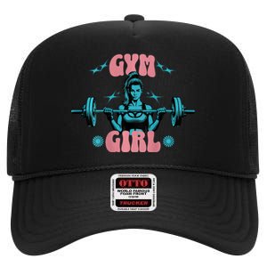 Gym Girl Fitness Workout Gym Wear For Women High Crown Mesh Back Trucker Hat