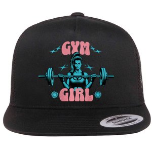 Gym Girl Fitness Workout Gym Wear For Women Flat Bill Trucker Hat