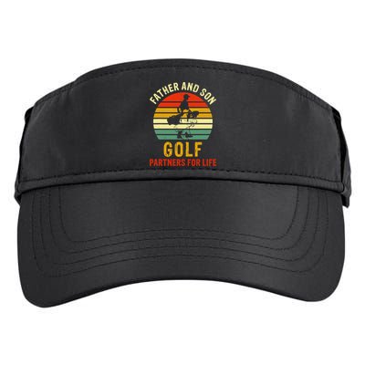 Golf Golfing Father Son Matching Dad Adult Drive Performance Visor