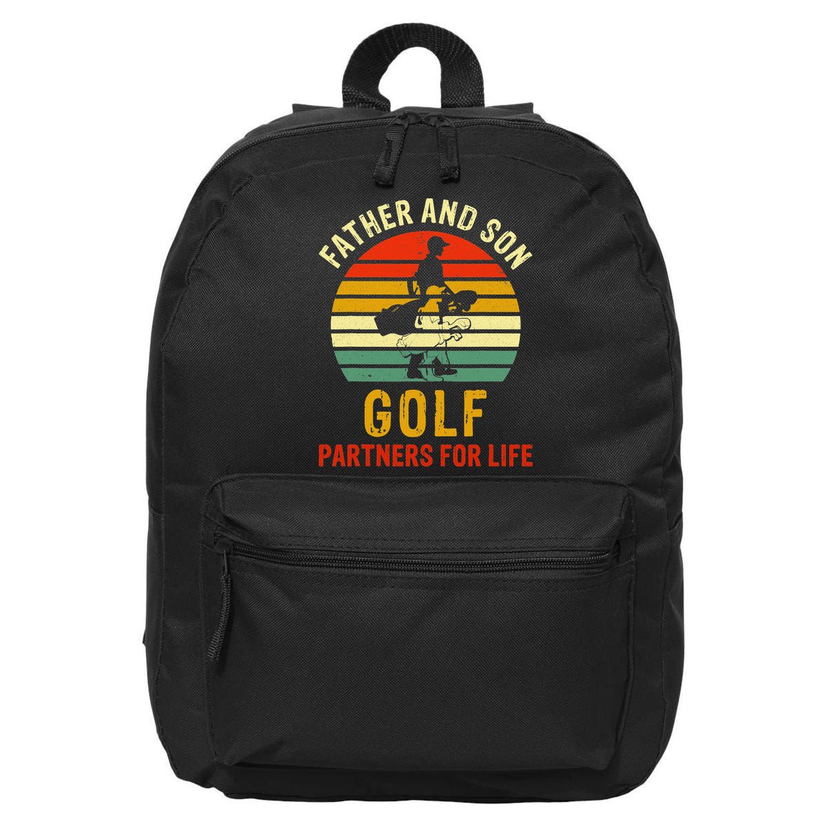 Golf Golfing Father Son Matching Dad 16 in Basic Backpack