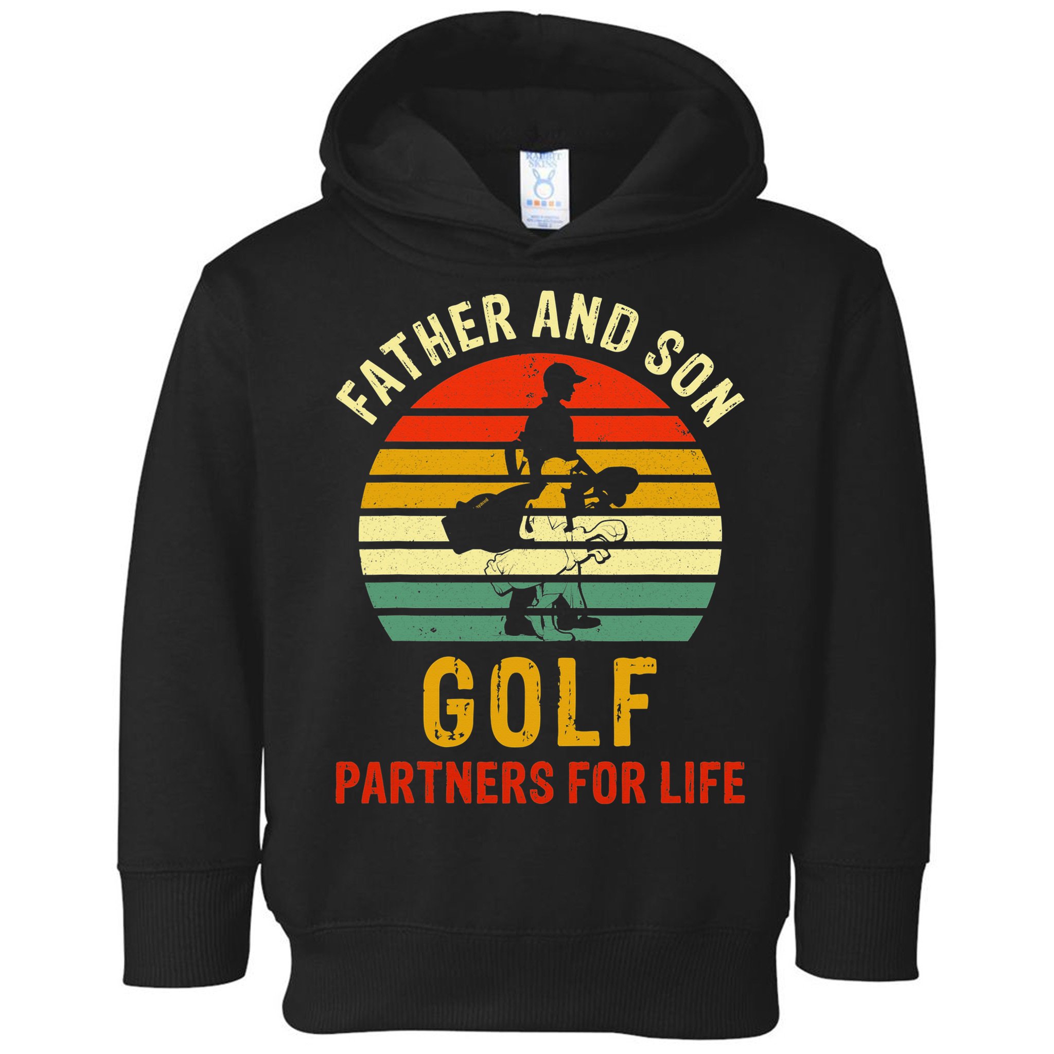 Golf Golfing Father Son Matching Dad Toddler Hoodie