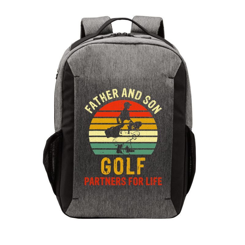 Golf Golfing Father Son Matching Dad Vector Backpack