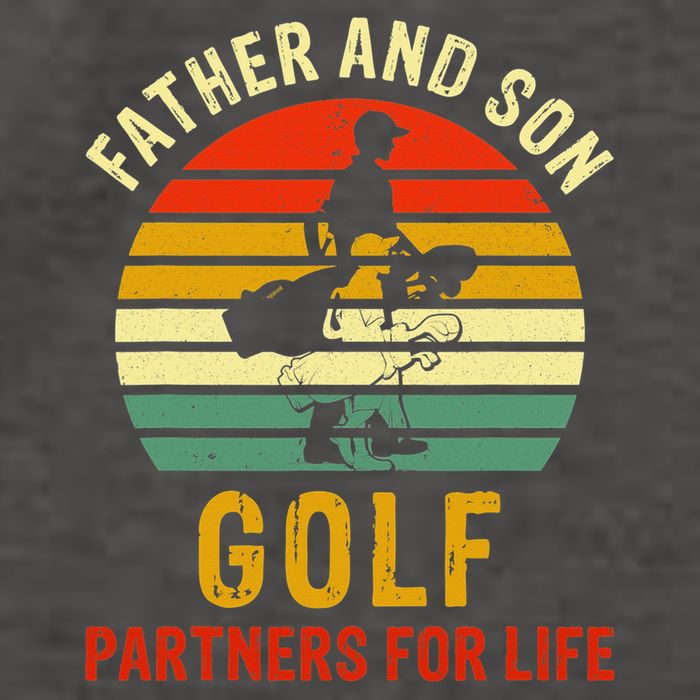 Golf Golfing Father Son Matching Dad Vector Backpack