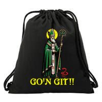 GOn Git Funny St Patricks Day Shamrock St Patty Party Irish Drawstring Bag