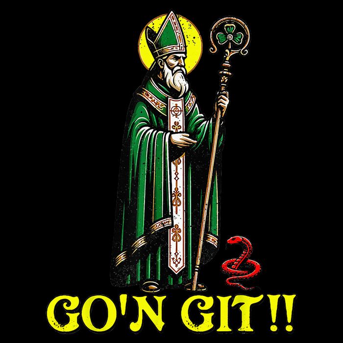 GOn Git Funny St Patricks Day Shamrock St Patty Party Irish Drawstring Bag