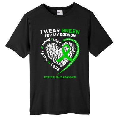 Godmother Godfather Funny Gift I Wear Green Godson Cerebral Palsy Funny Gift Tall Fusion ChromaSoft Performance T-Shirt