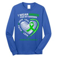 Godmother Godfather Funny Gift I Wear Green Godson Cerebral Palsy Funny Gift Long Sleeve Shirt