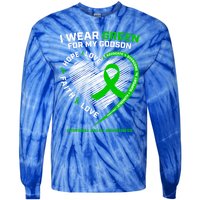 Godmother Godfather Funny Gift I Wear Green Godson Cerebral Palsy Funny Gift Tie-Dye Long Sleeve Shirt