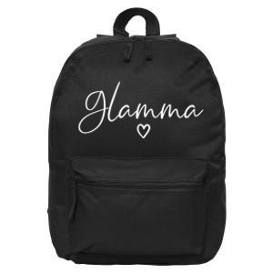 Glamma Gifts For Women Grandma Heart MotherS Day Glamma 16 in Basic Backpack