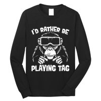 Gorilla Gaming Funny Vr Gamer Meme Long Sleeve Shirt