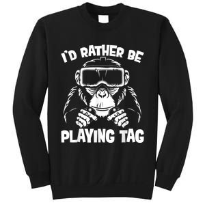 Gorilla Gaming Funny Vr Gamer Meme Sweatshirt