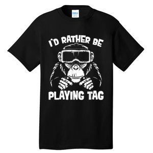 Gorilla Gaming Funny Vr Gamer Meme Tall T-Shirt