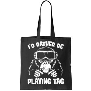 Gorilla Gaming Funny Vr Gamer Meme Tote Bag