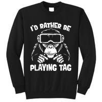 Gorilla Gaming Funny Vr Gamer Meme Tall Sweatshirt