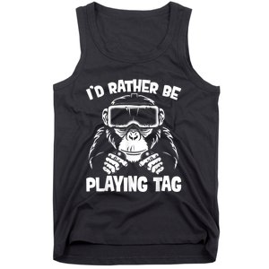 Gorilla Gaming Funny Vr Gamer Meme Tank Top