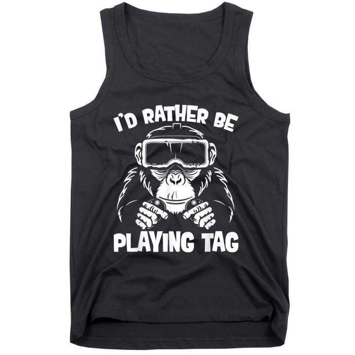 Gorilla Gaming Funny Vr Gamer Meme Tank Top