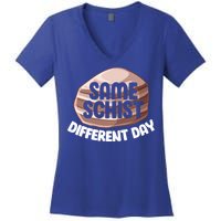 Geologist Geology Funny Same Schist Different Day Cute Gift Women's V-Neck T-Shirt