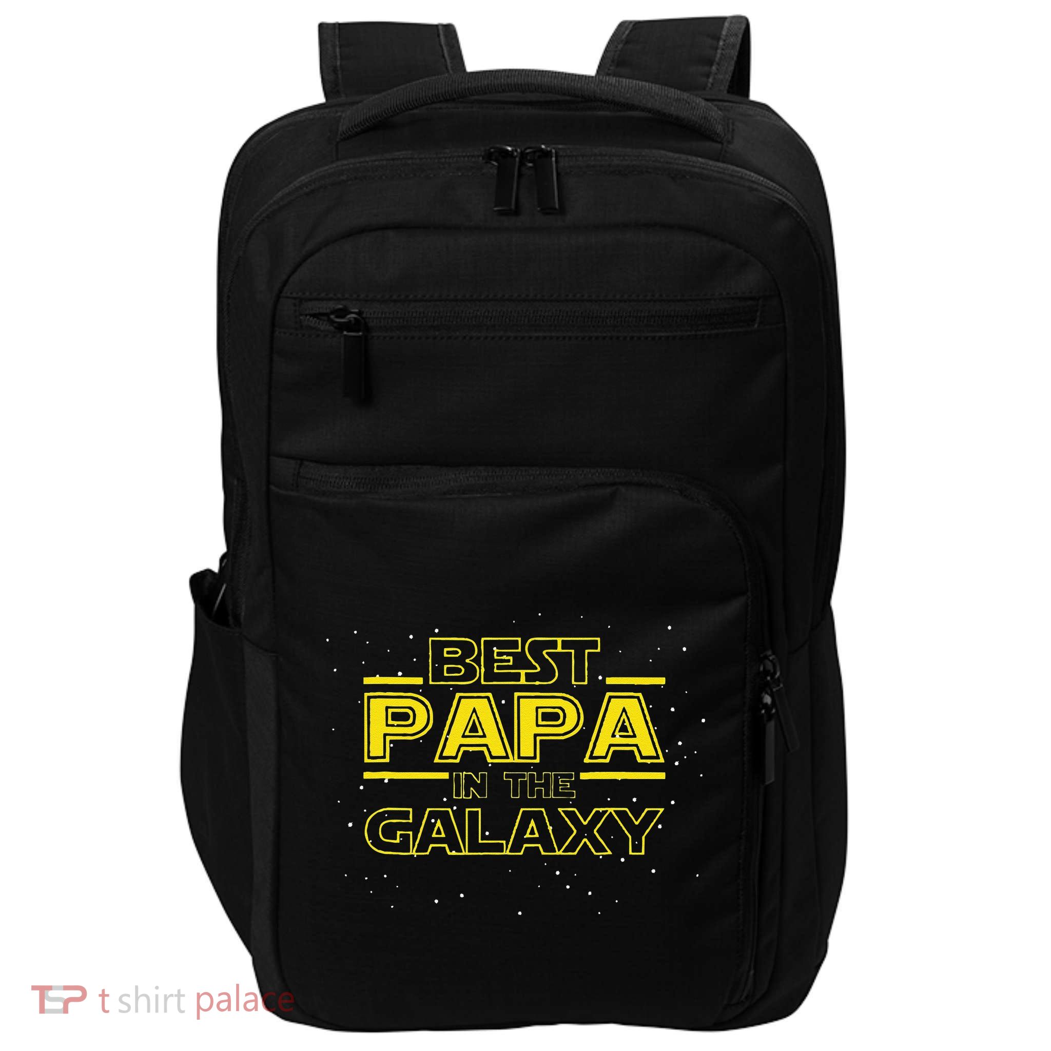 Grandpa Gift For Papa Best Papa In The Galaxy Impact Tech Backpack
