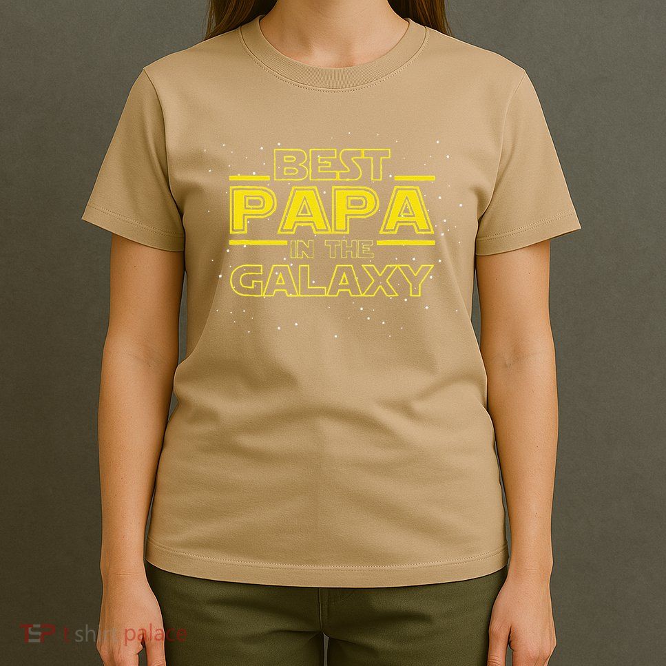 Grandpa Gift For Papa Best Papa In The Galaxy T-Shirt