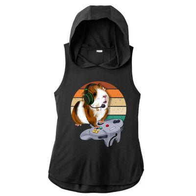 Guinea Gift For Pig Video Game Wildlife Animal Guinea Pig Gamers Ladies PosiCharge Tri-Blend Wicking Draft Hoodie Tank