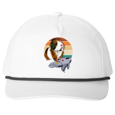 Guinea Gift For Pig Video Game Wildlife Animal Guinea Pig Gamers Snapback Five-Panel Rope Hat