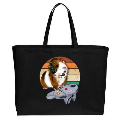 Guinea Gift For Pig Video Game Wildlife Animal Guinea Pig Gamers Cotton Canvas Jumbo Tote