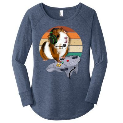 Guinea Gift For Pig Video Game Wildlife Animal Guinea Pig Gamers Women's Perfect Tri Tunic Long Sleeve Shirt