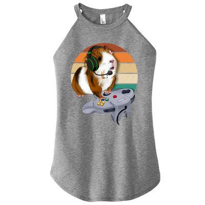 Guinea Gift For Pig Video Game Wildlife Animal Guinea Pig Gamers Women's Perfect Tri Rocker Tank