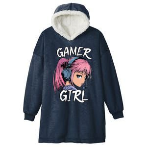 Gamer Girl For Girl Teens Women Video Gaming Graphic Hooded Wearable Blanket