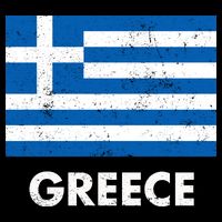 Greek Greece Flag Cool Gift V-Neck T-Shirt