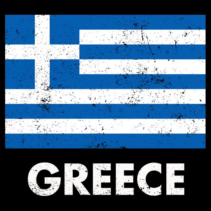 Greek Greece Flag Cool Gift V-Neck T-Shirt