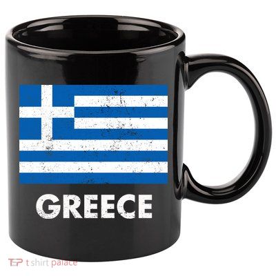 Greek Greece Flag Cool Gift 11oz C Handle Ceramic Mug