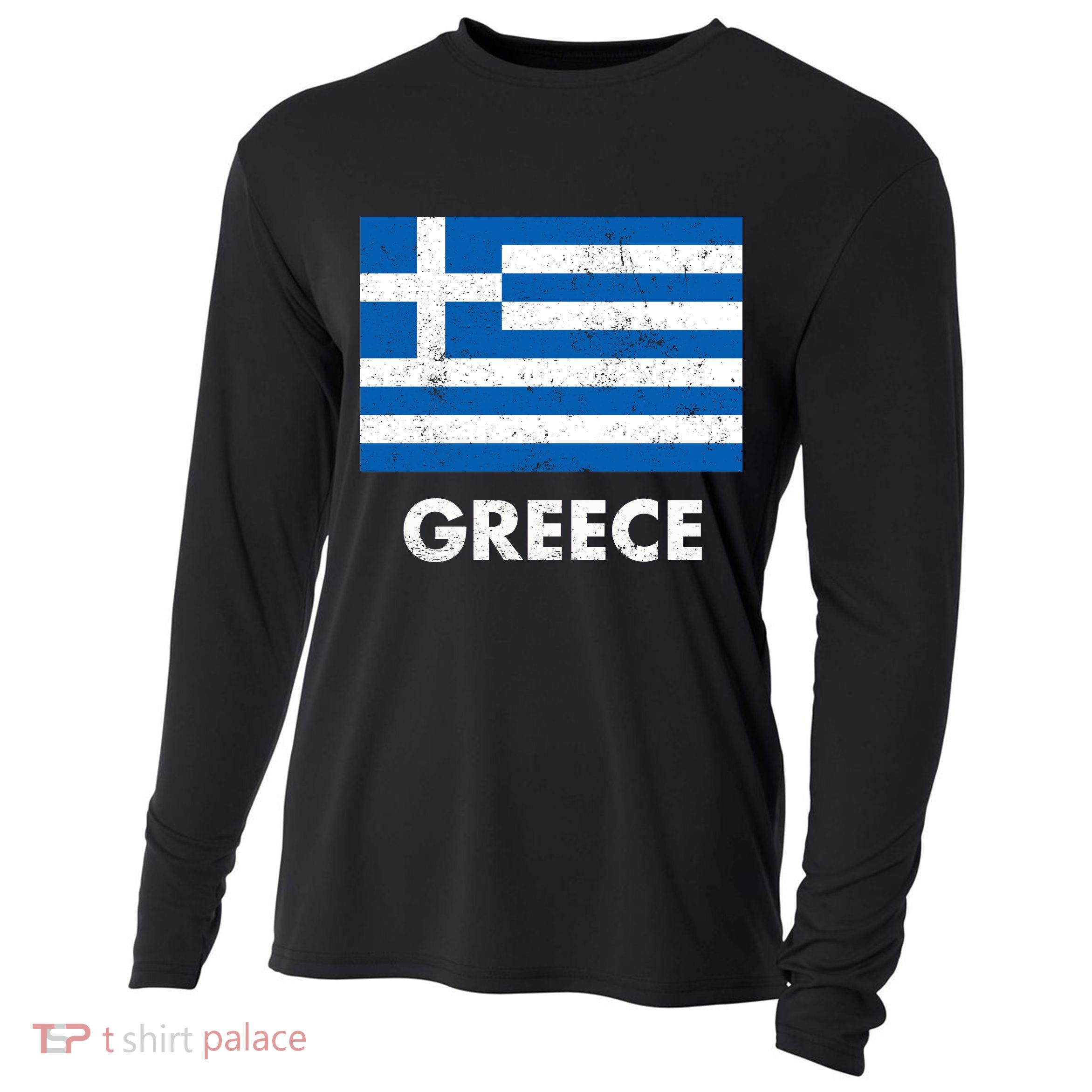 Greek Greece Flag Cool Gift Cooling Performance Long Sleeve Crew