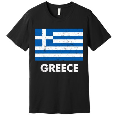 Greek Greece Flag Cool Gift Premium T-Shirt