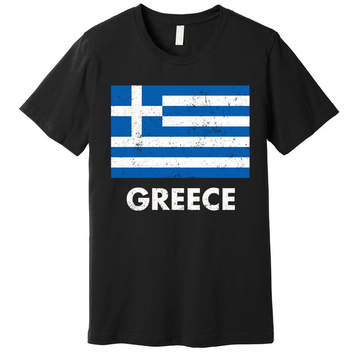 Greek Greece Flag Cool Gift Premium T-Shirt