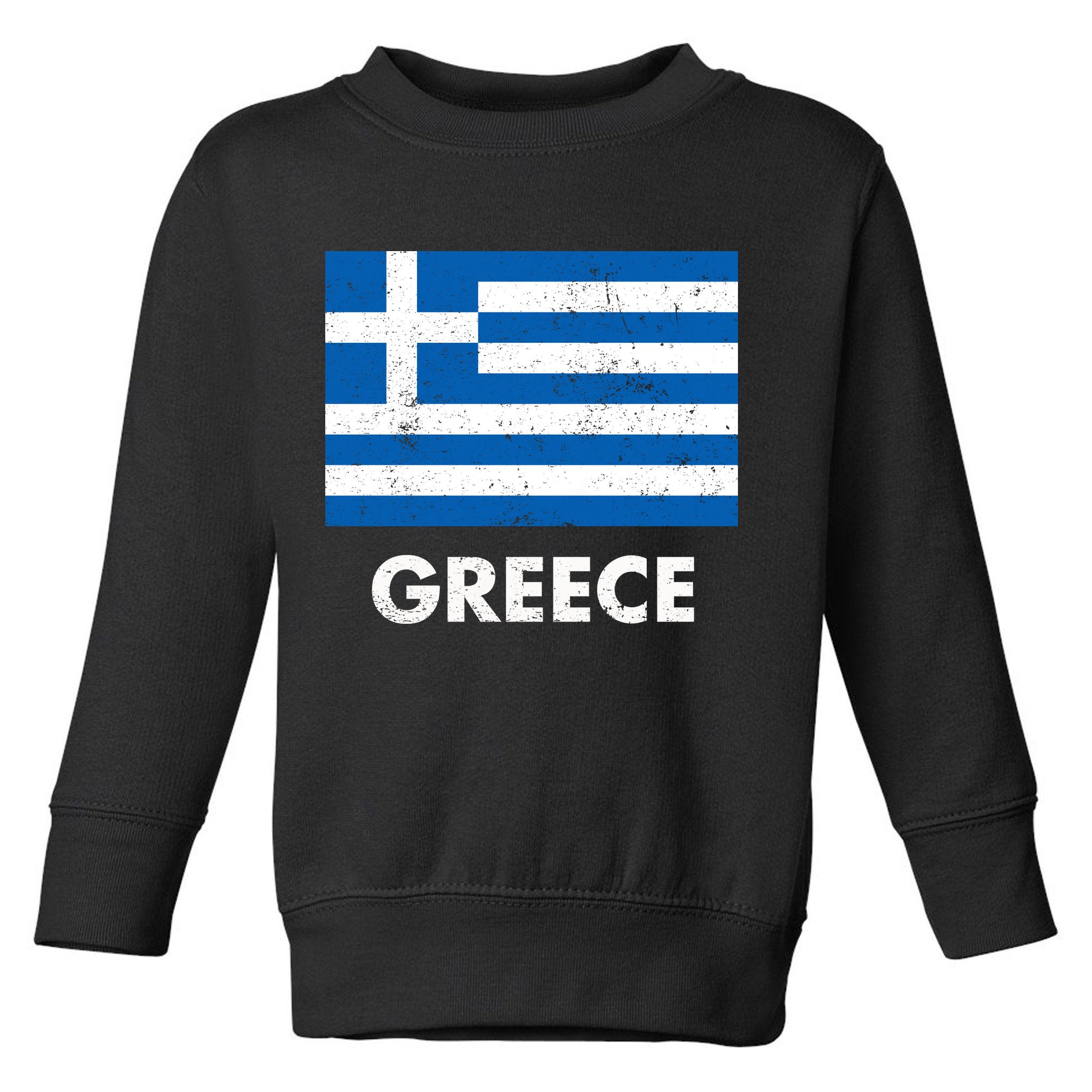 Greek Greece Flag Cool Gift Toddler Sweatshirt