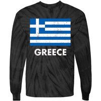 Greek Greece Flag Cool Gift Tie-Dye Long Sleeve Shirt