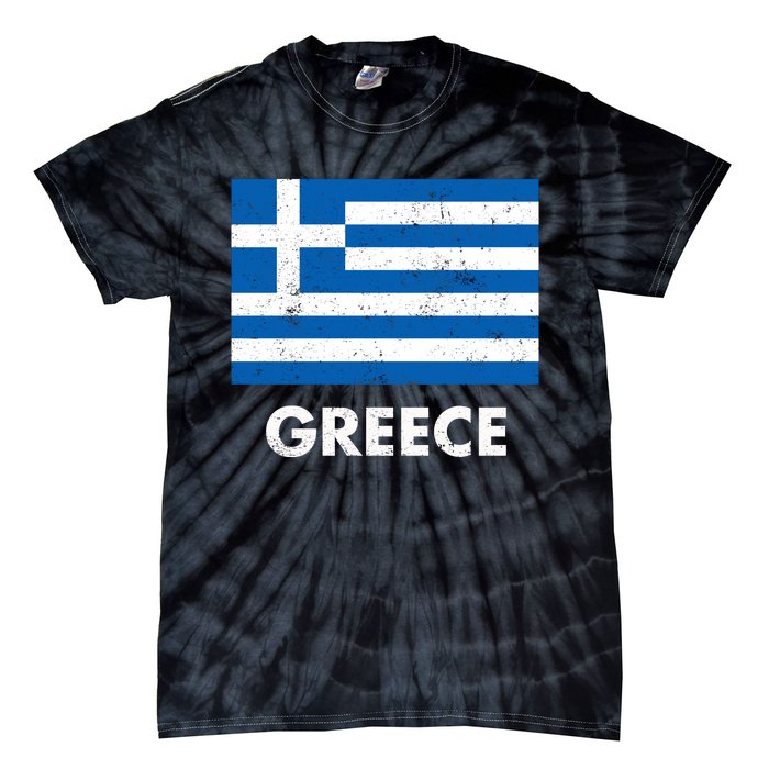 Greek Greece Flag Cool Gift Tie-Dye T-Shirt