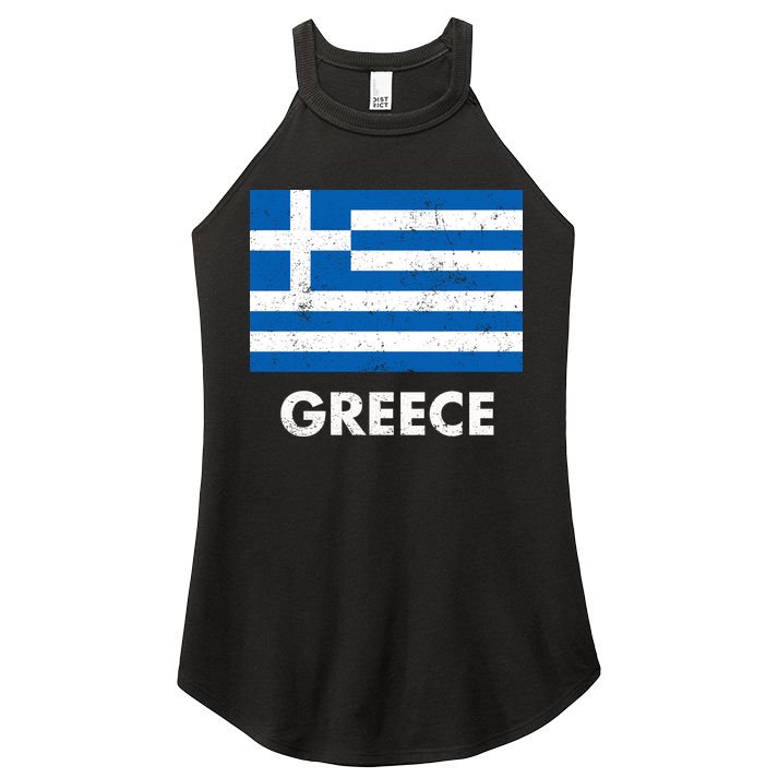 Greek Greece Flag Cool Gift Women's Perfect Tri Rocker Tank