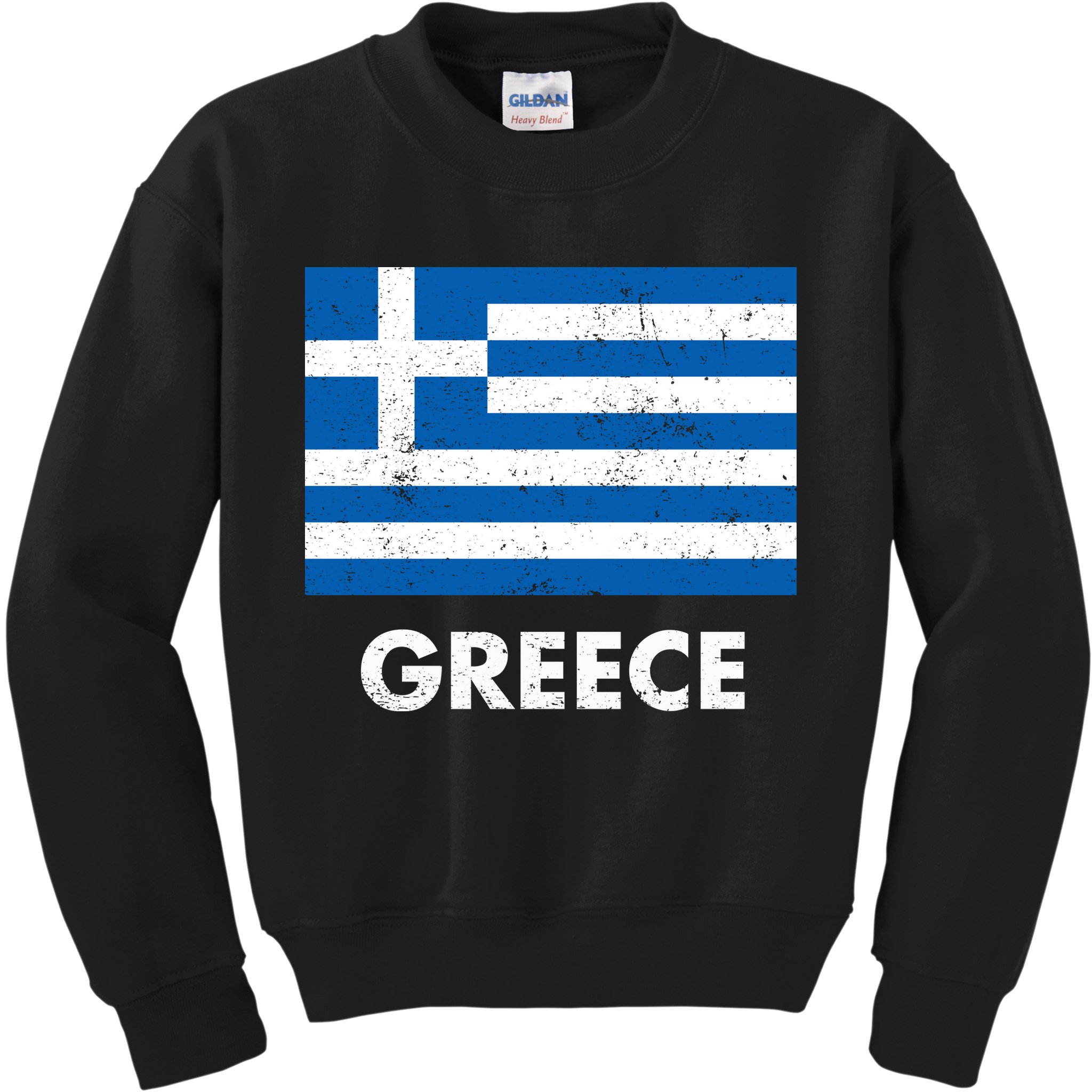 Greek Greece Flag Cool Gift Kids Sweatshirt