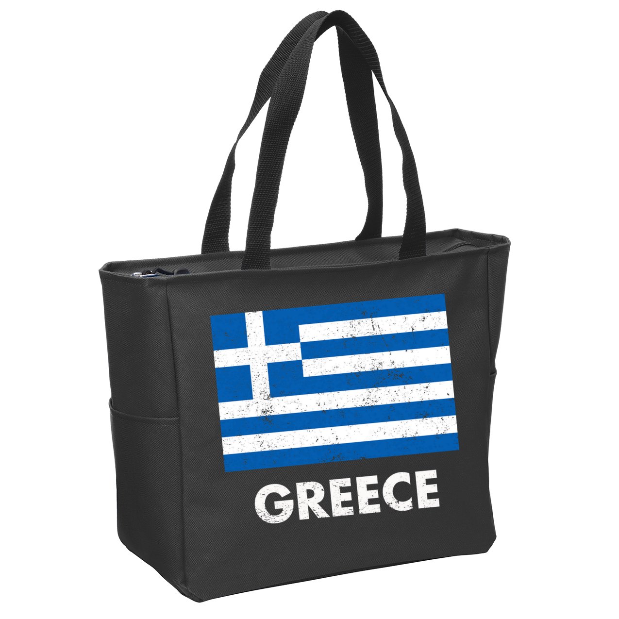Greek Greece Flag Cool Gift Zip Tote Bag
