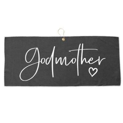 Godmother Gifts For Women Heart MotherS Day Godmother Large Microfiber Waffle Golf Towel