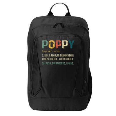 Grandpa Gifts For Poppy Fathers Day Birthday City Backpack