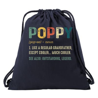 Grandpa Gifts For Poppy Fathers Day Birthday Drawstring Bag