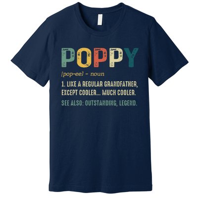 Grandpa Gifts For Poppy Fathers Day Birthday Premium T-Shirt