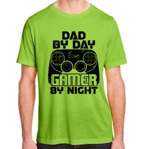 Gaming Games Fathers Day Dad By Day Gamer By Night Gift Adult ChromaSoft Performance T-Shirt