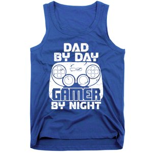 Gaming Games Fathers Day Dad By Day Gamer By Night Gift Tank Top